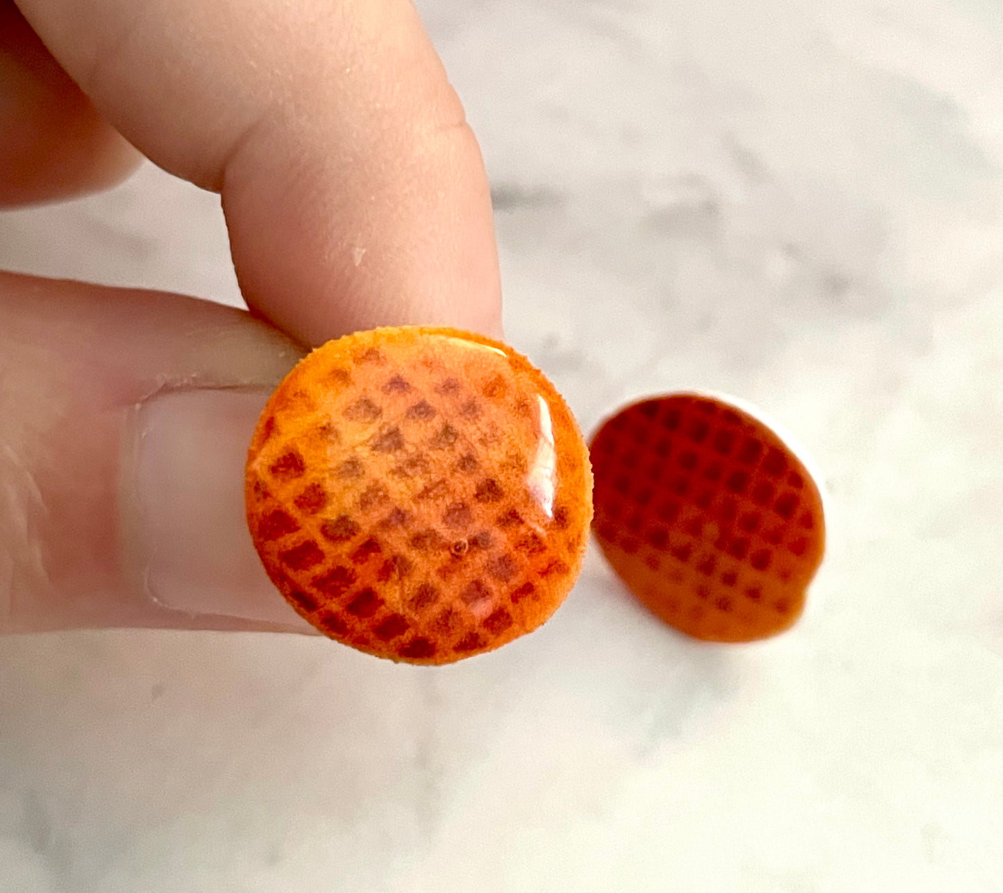 Waffle Stud Earrings