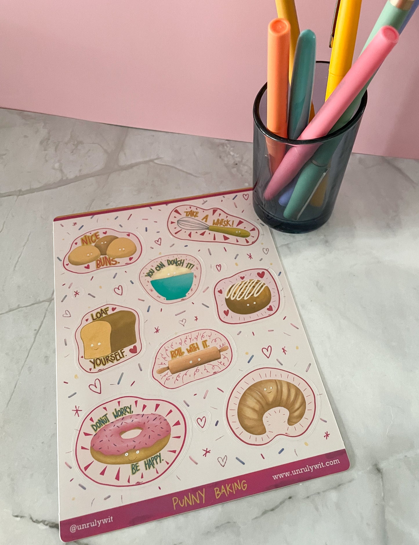 Punny Baking Sticker Sheet