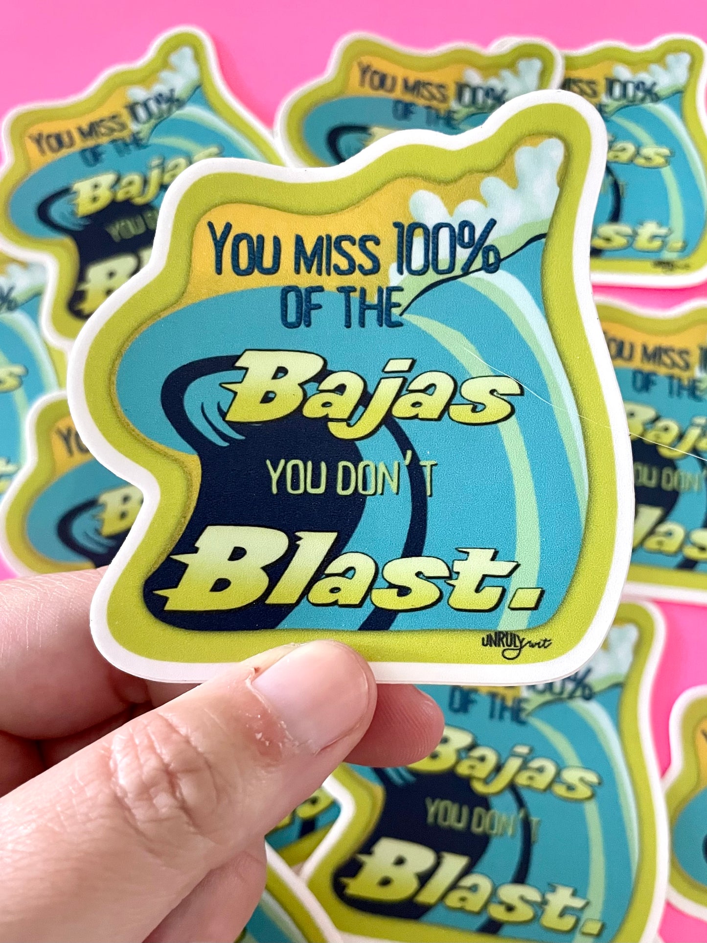 Baja That Blast Sticker