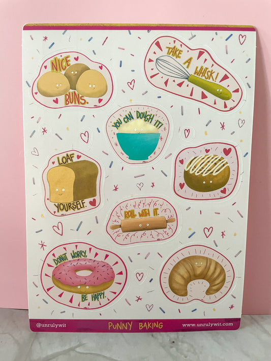Punny Baking Sticker Sheet
