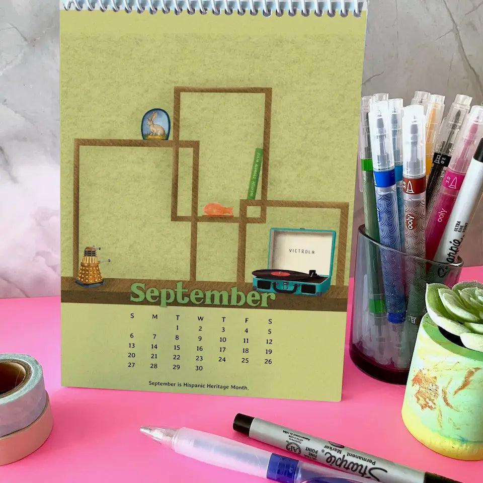 2026 Book Tracking Desktop Calendar