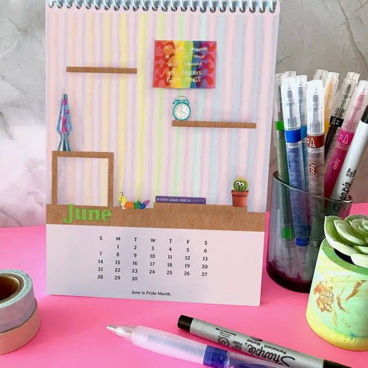 2026 Book Tracking Desktop Calendar