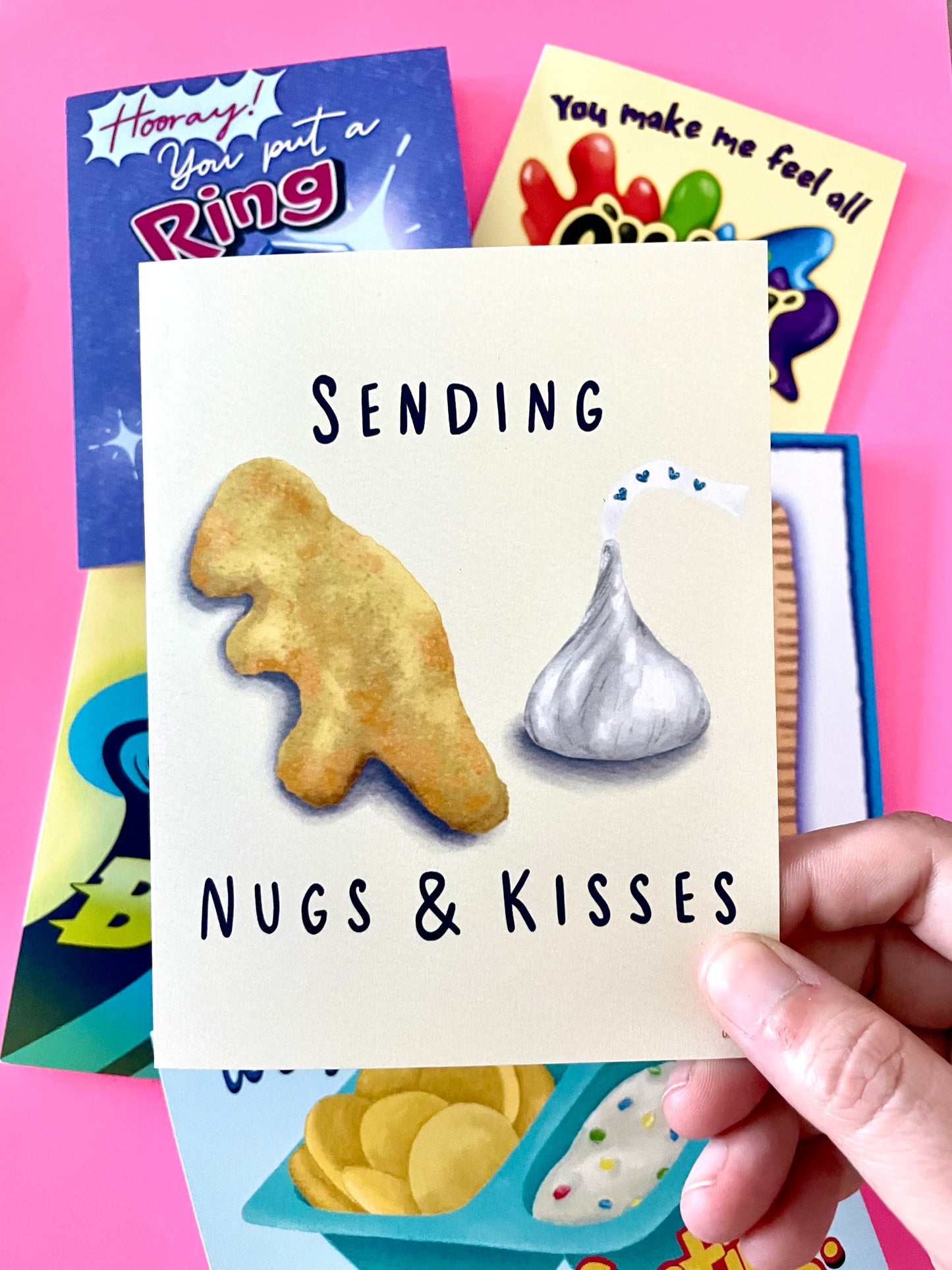 Nugs & Kisses Greeting Card