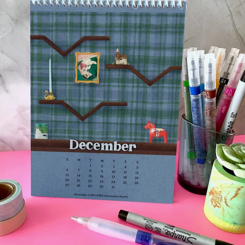 2026 Book Tracking Desktop Calendar