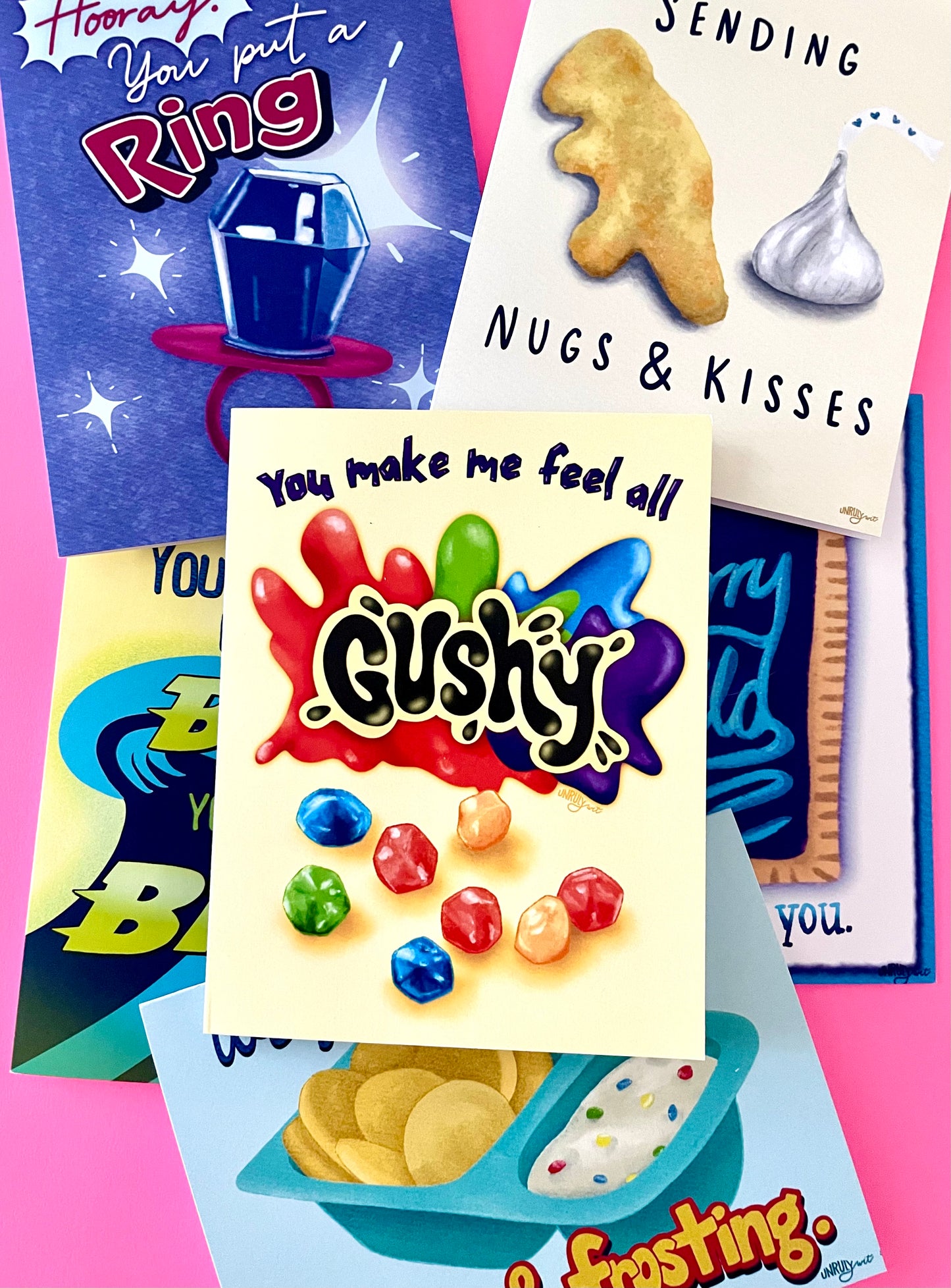 You Make Me Feel Gushy Greeting Card