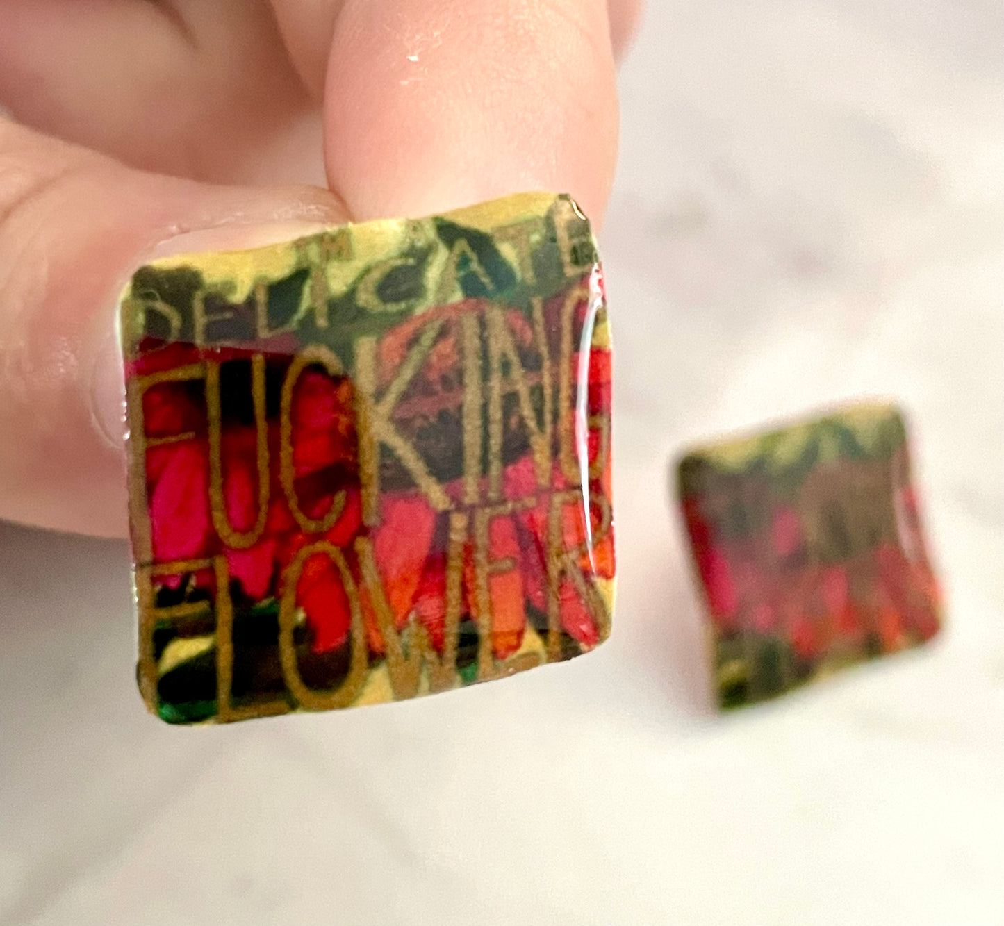 Delicate Fucking Flower Stud Earrings