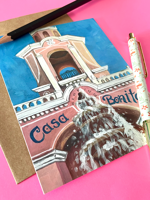 Casa Bonita Flat Greeting Card