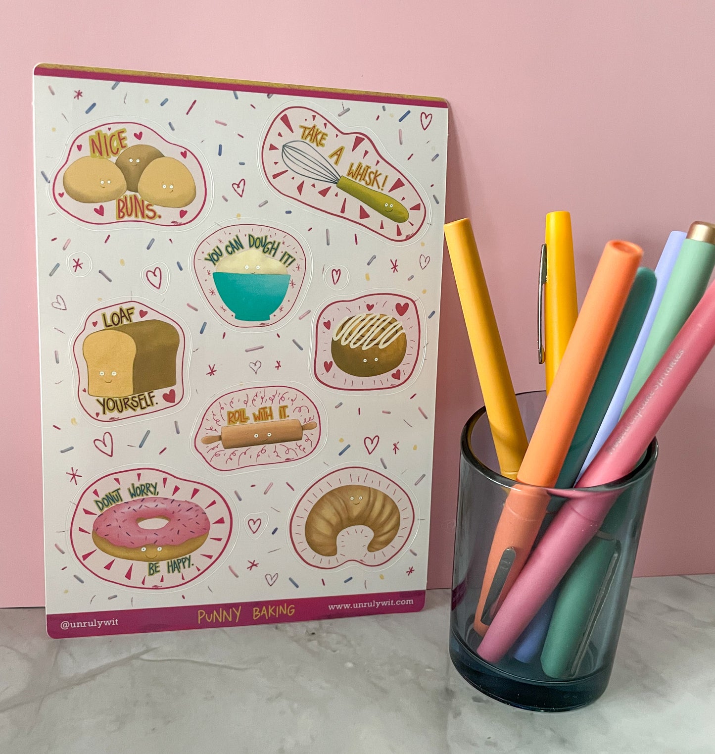 Punny Baking Sticker Sheet