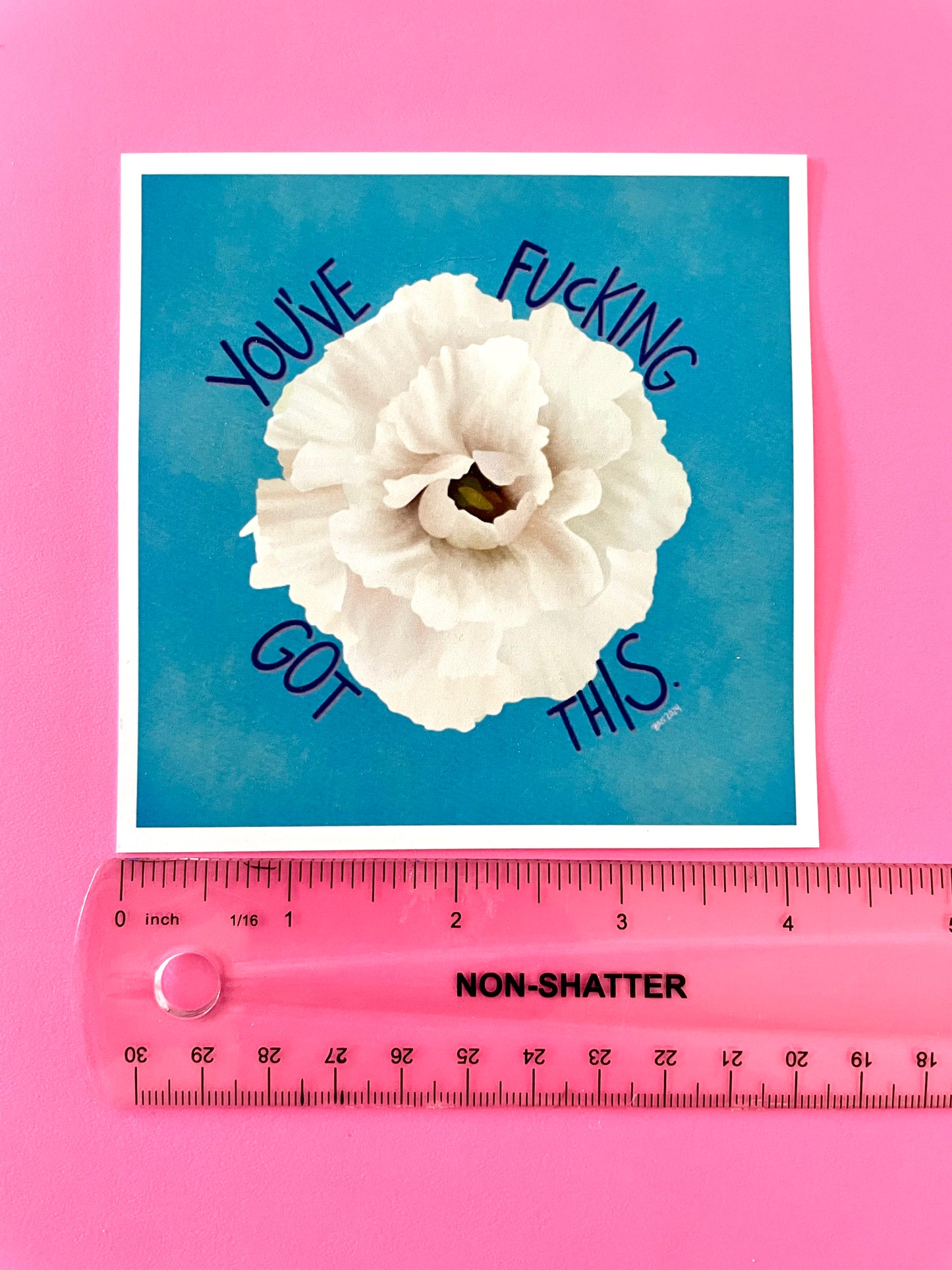 Sweary Affirmation 4” Prints - Unframed