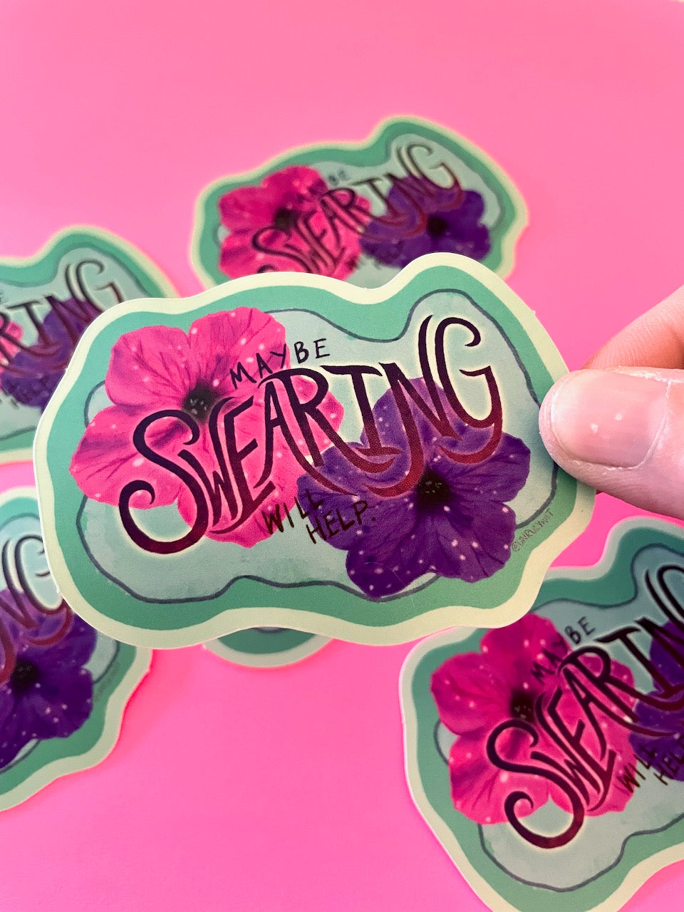 Maybe Swearing Will Help Sticker