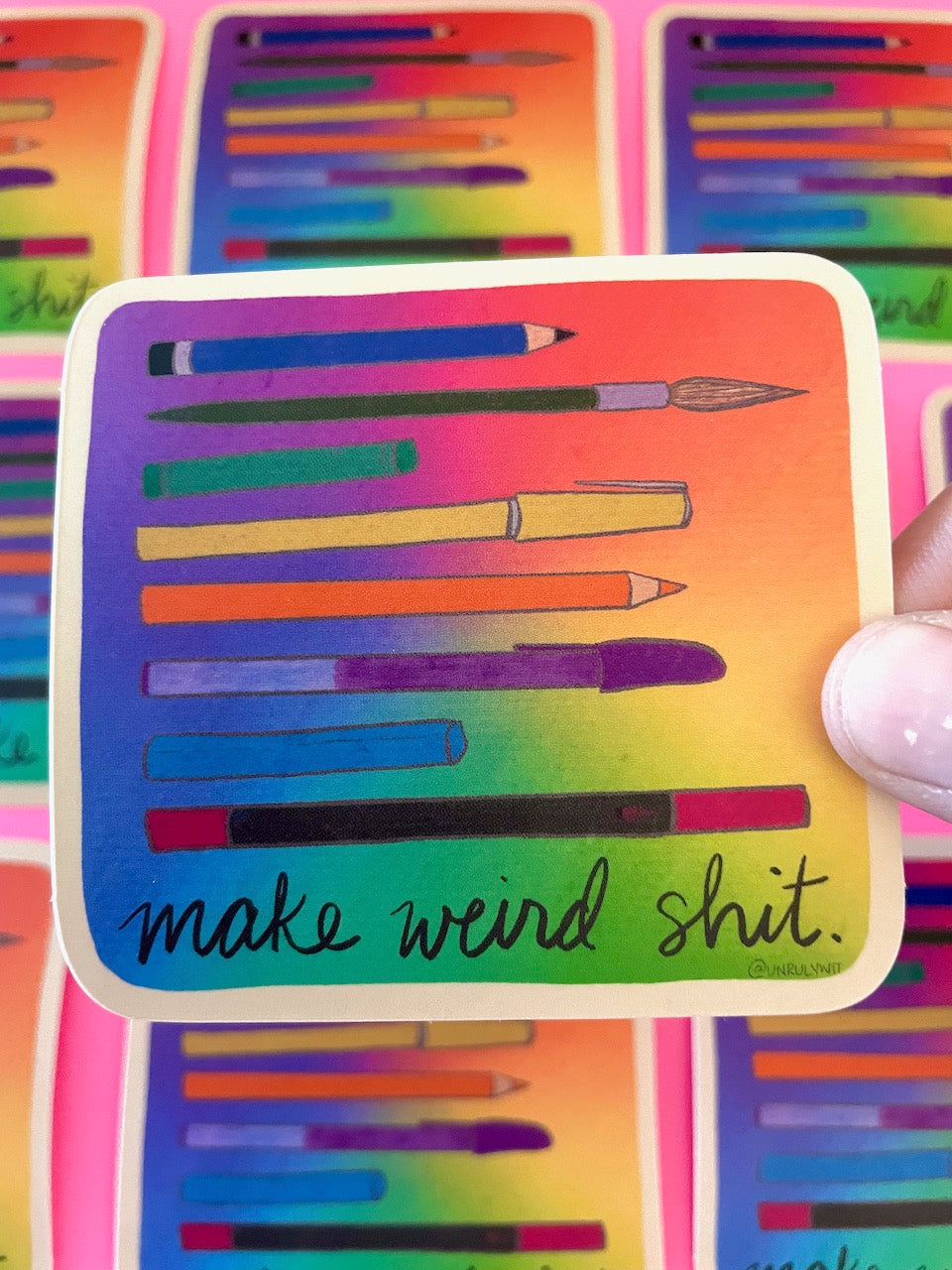 Make Weird Shit Sticker