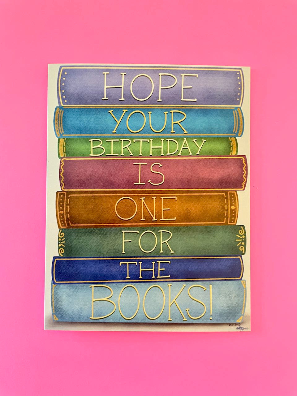 Birthday Books Blank Card