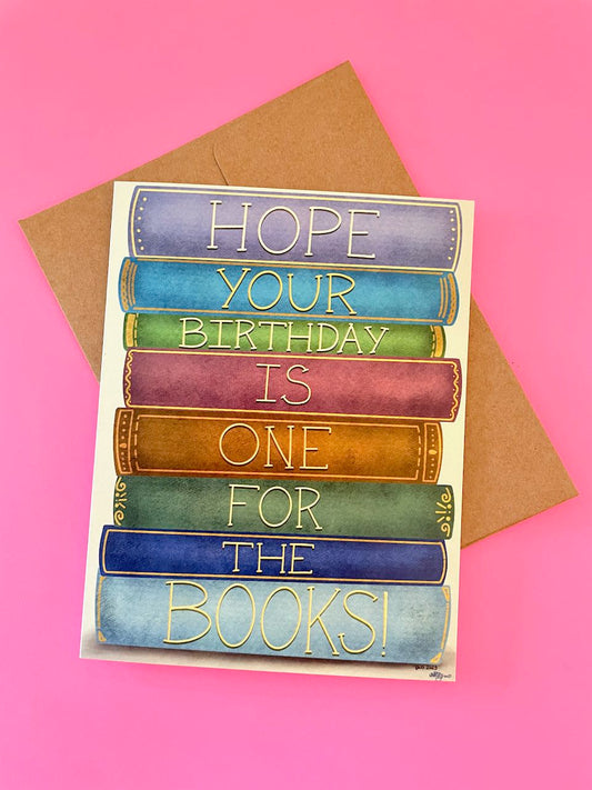 Birthday Books Blank Card