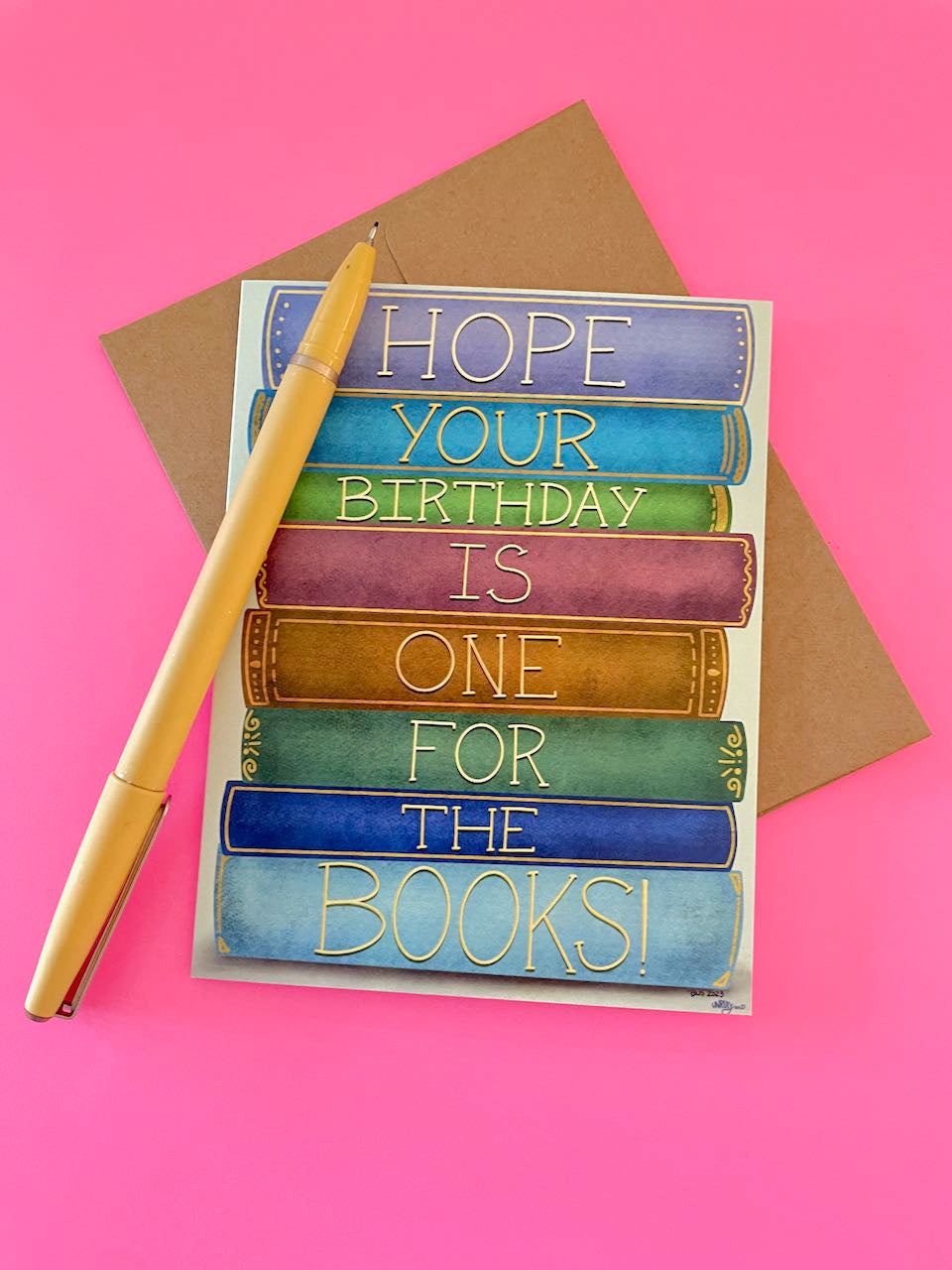 Birthday Books Blank Card