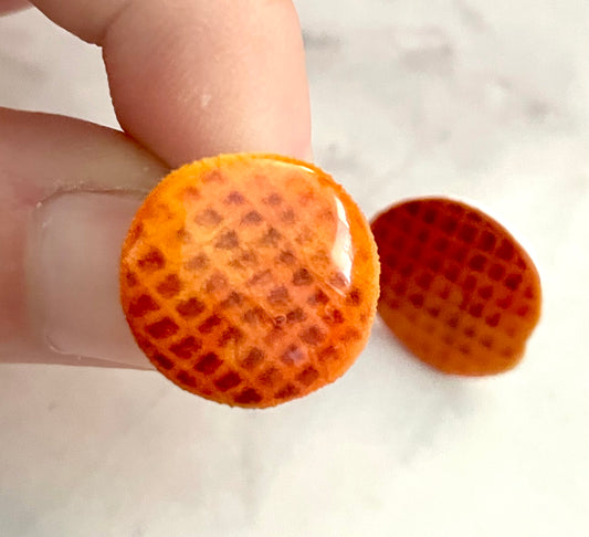 Waffle Stud Earrings