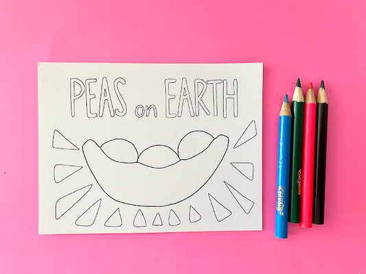 Color Your Own Holiday Postcards