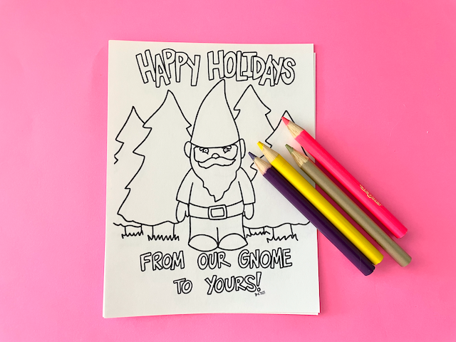 Color Your Own Holiday Postcards