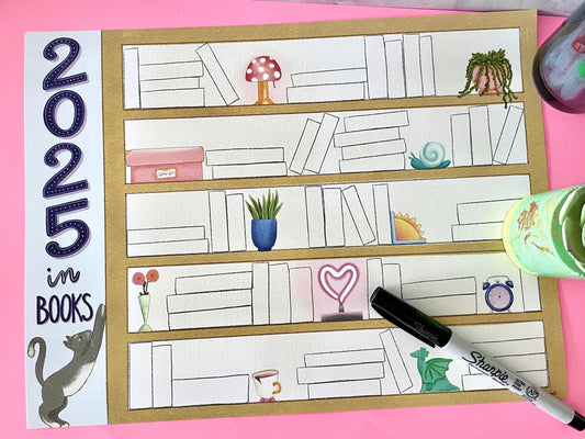 2025 in Books 9"x12" Tracker