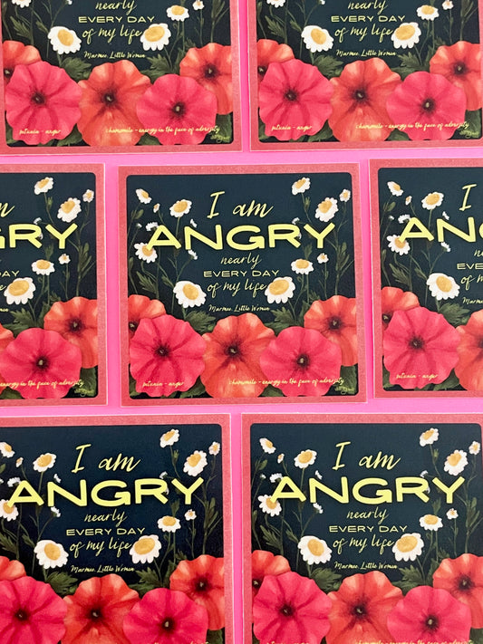 Angry Nearly Every Day - A Beautiful Resistance Sticker