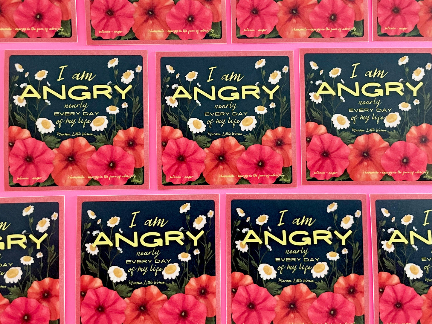 Angry Nearly Every Day - A Beautiful Resistance Sticker