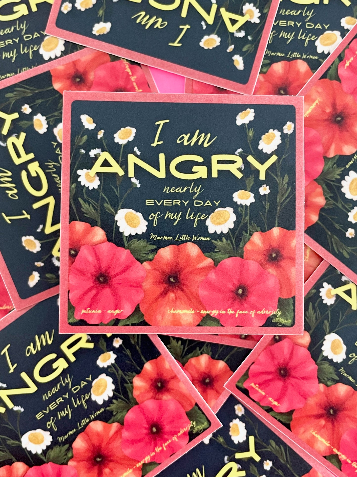 Angry Nearly Every Day - A Beautiful Resistance Sticker