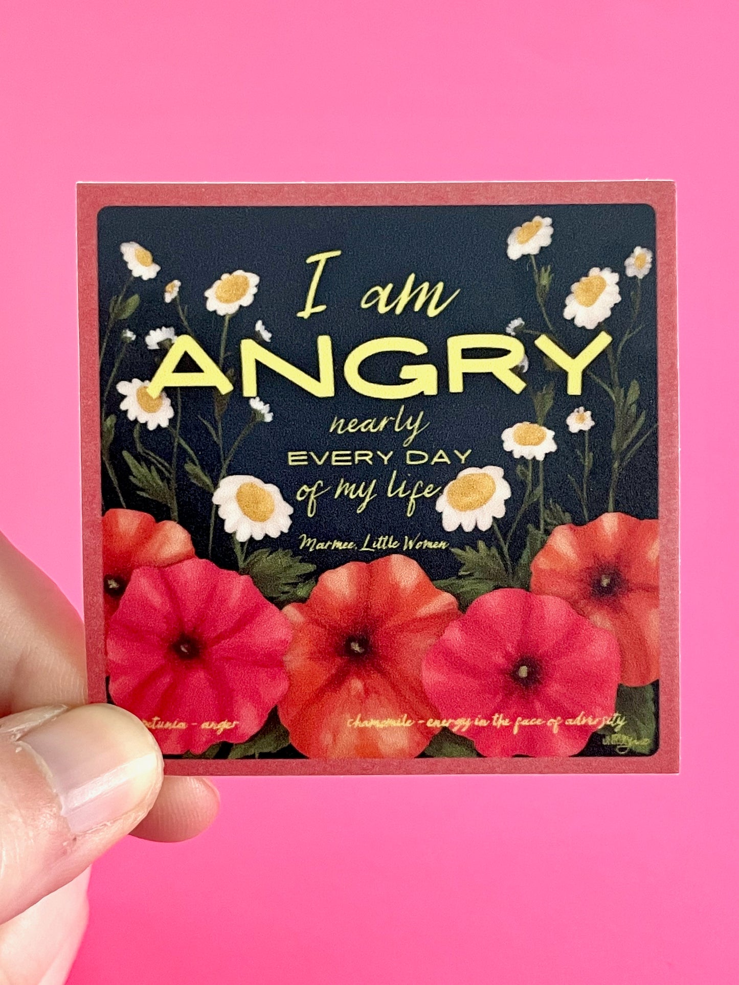 Angry Nearly Every Day - A Beautiful Resistance Sticker