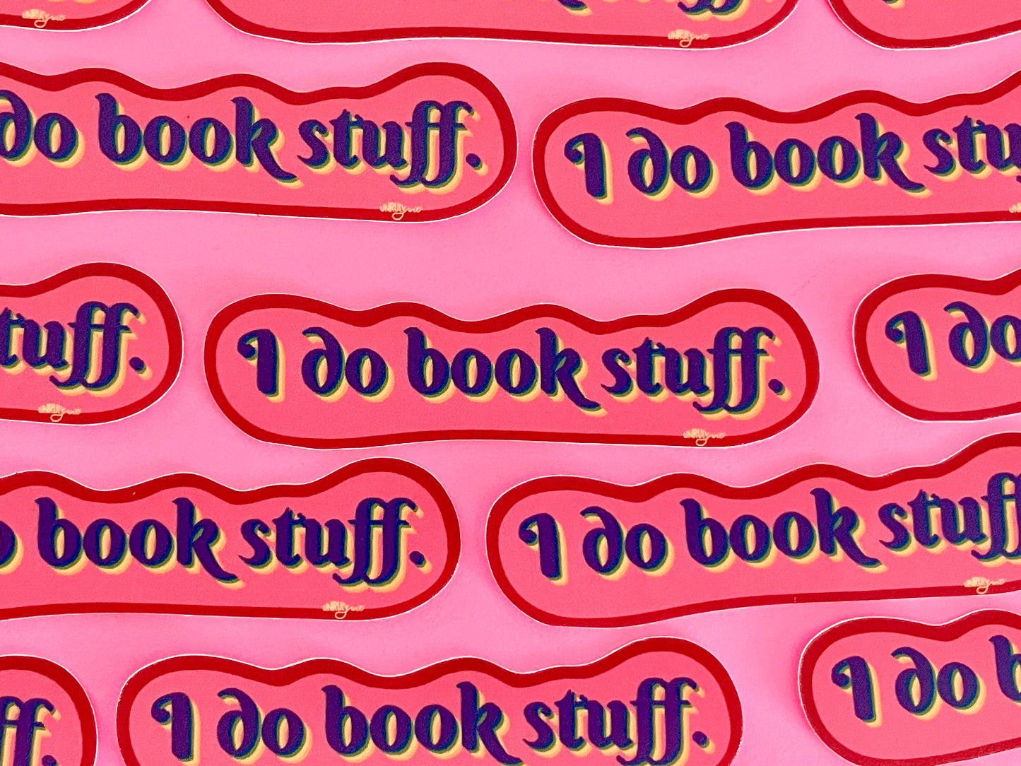I Do Book Stuff Sticker