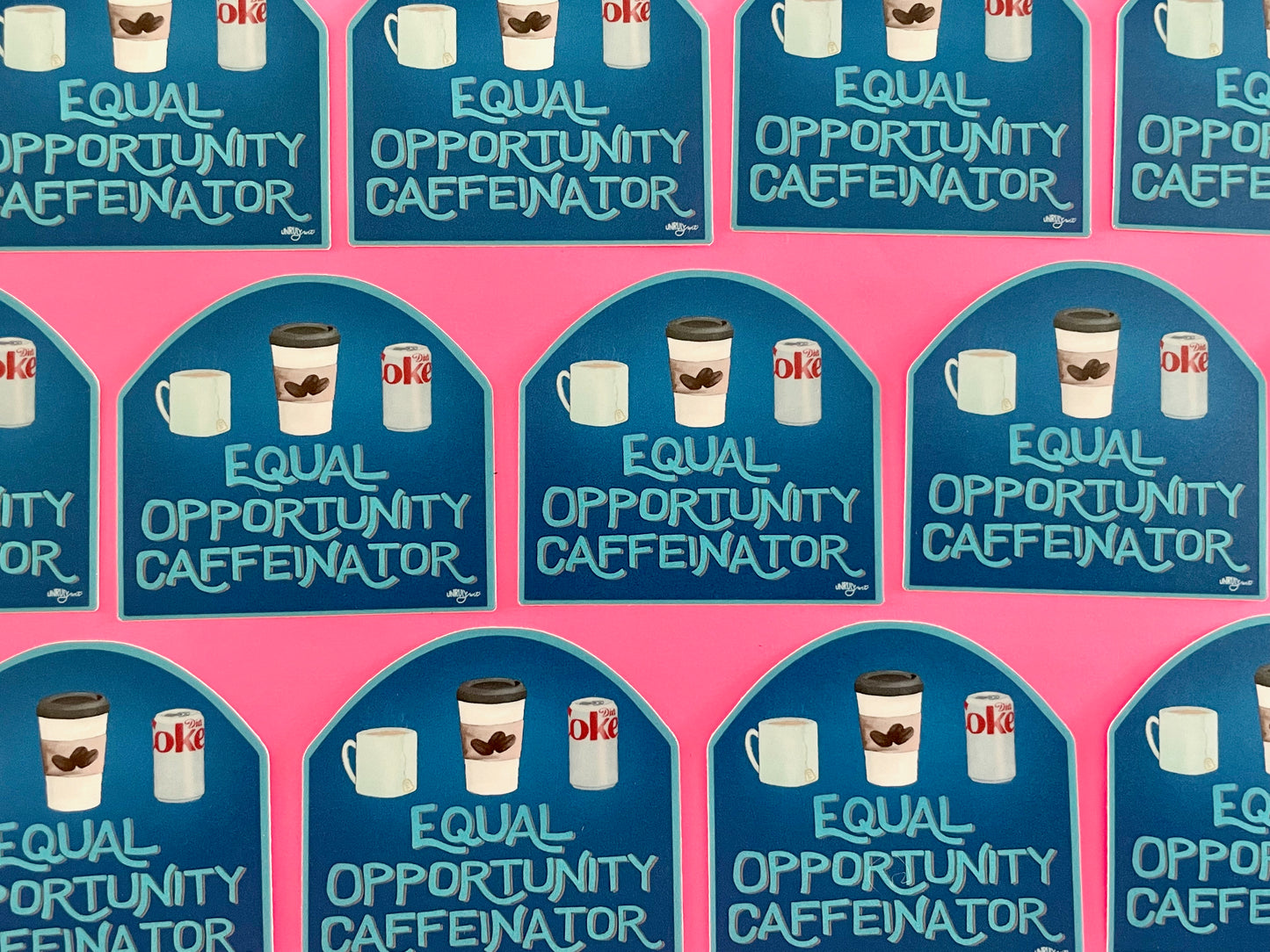 Equal Opportunity Caffeinator Sticker