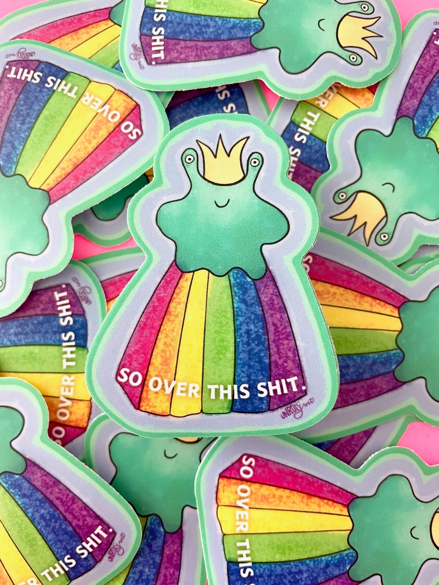 Rainbow Monster Sticker