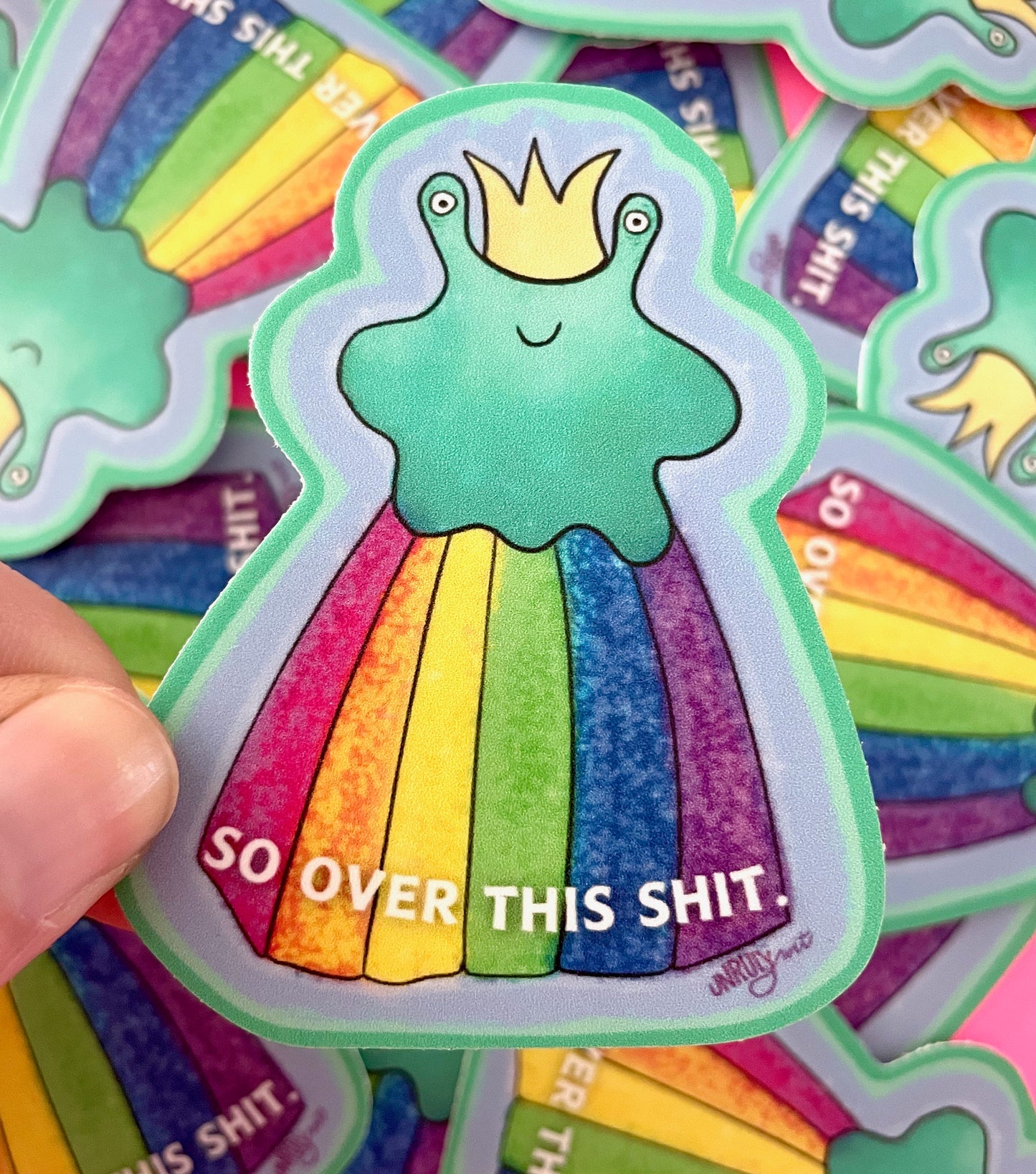 Rainbow Monster Sticker