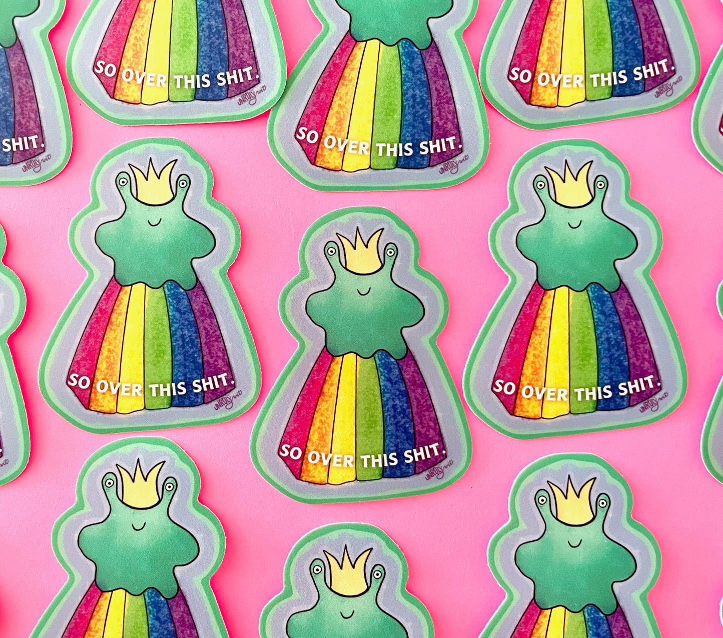 Rainbow Monster Sticker