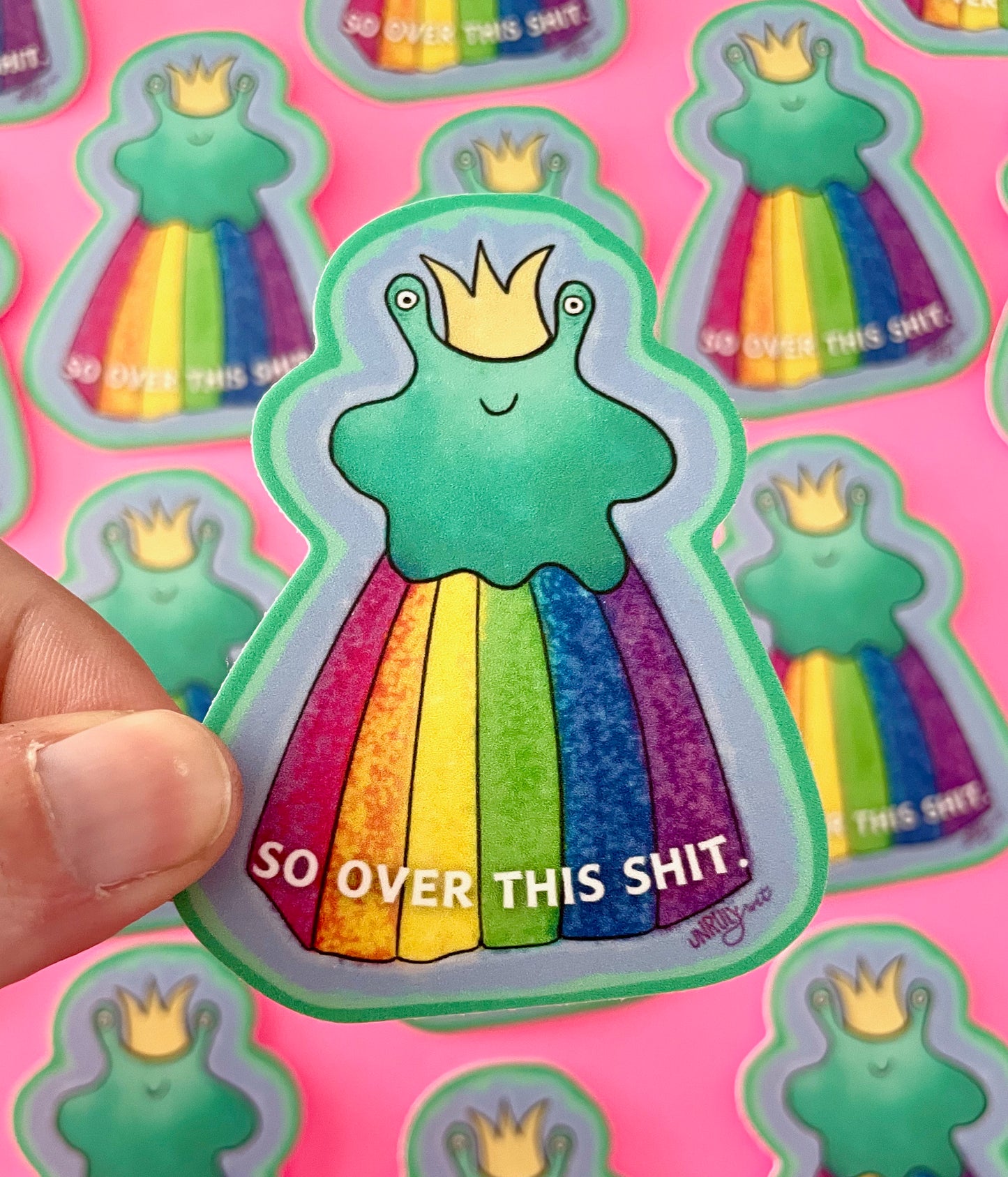 Rainbow Monster Sticker