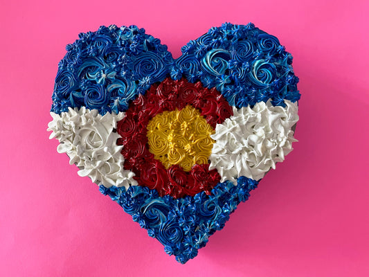Piped Paint Colorado Heart