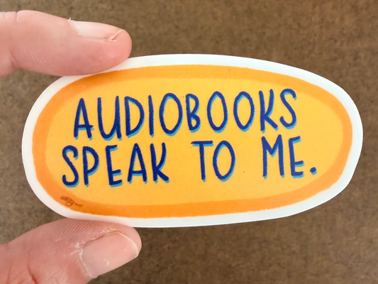 Audiobooks Speak to Me Vinyl Sticker