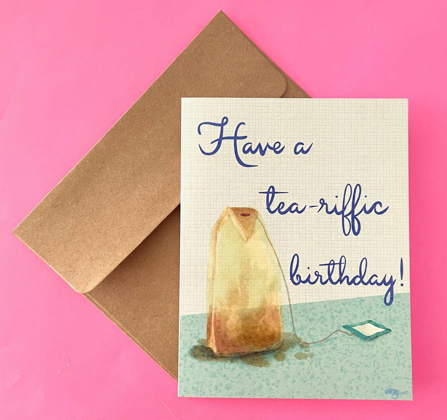 Have A Tea-riffic Birthday Blank Greeting Card