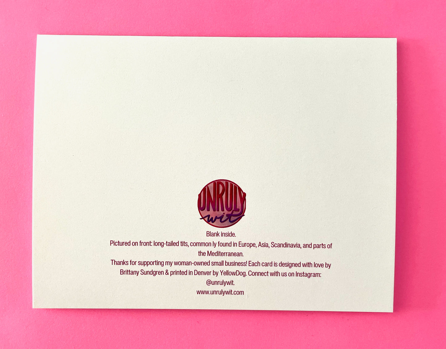 You're the Tits Blank Greeting Card