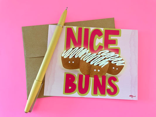 Nice Buns Greeting Card