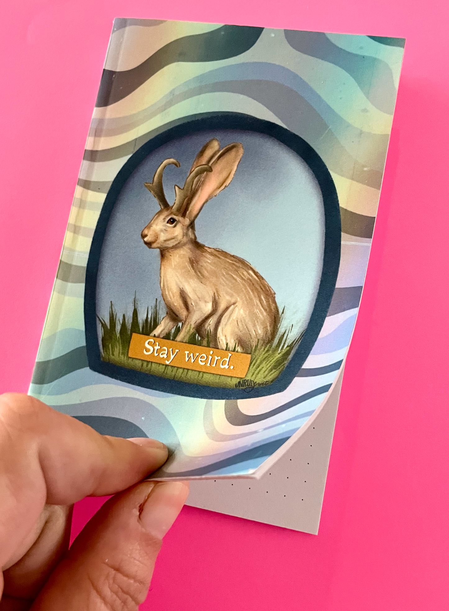 Stay Weird Jackalope Pocket Notebook