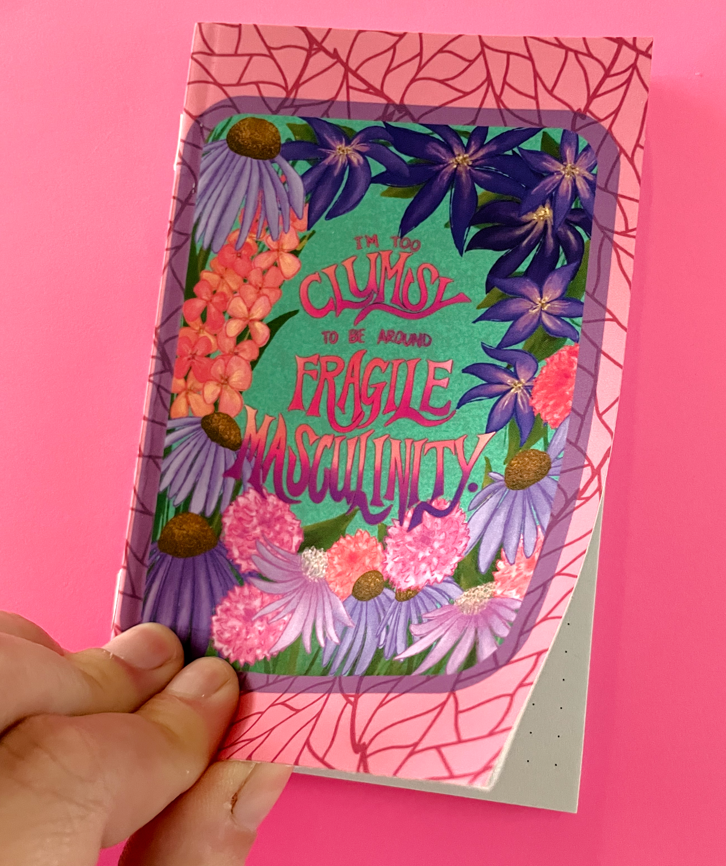 Too Clumsy for Fragile Masculinity Pocket Notebook