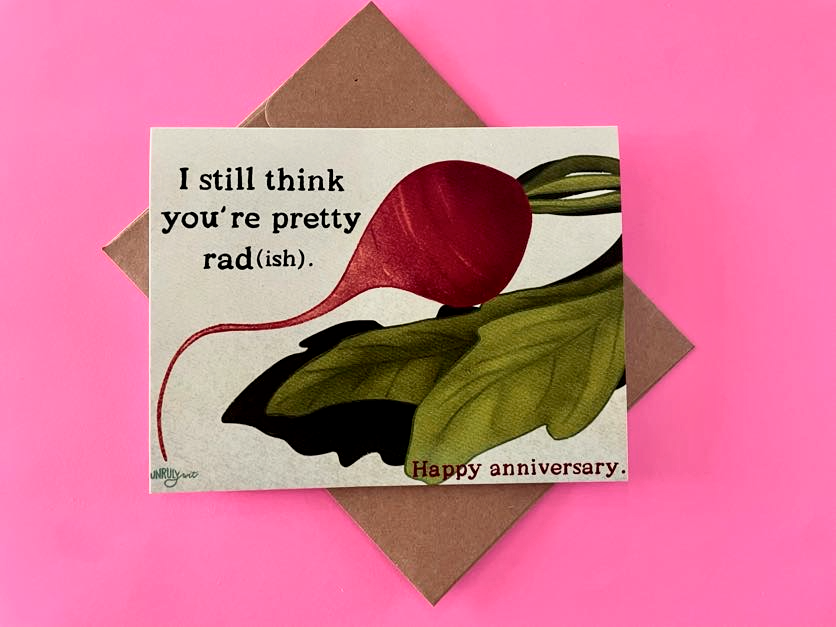 Pretty Rad(ish) Anniversary Card
