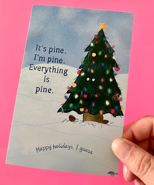 It's Pine Christmas Postcard
