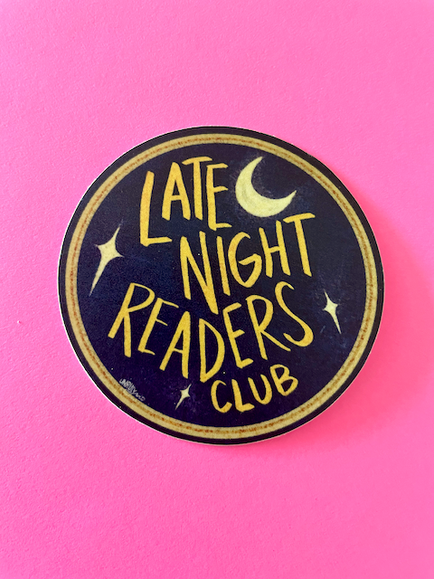 Late Night Readers Club Bookish Sticker