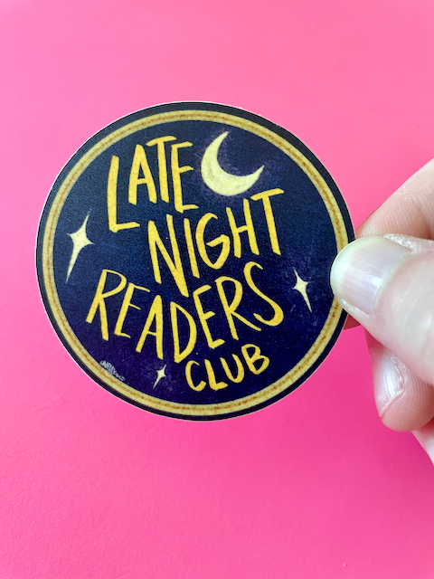 Late Night Readers Club Bookish Sticker