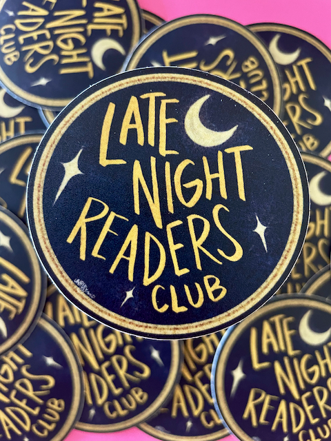 Late Night Readers Club Bookish Sticker