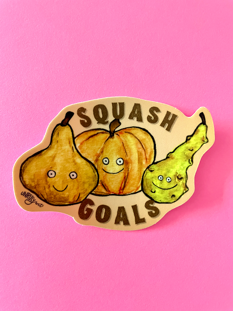 Squash Goals Sticker