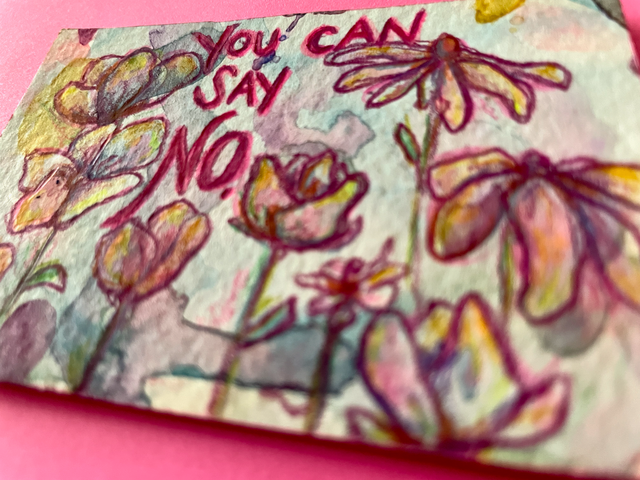 You Can Say No Original Painting