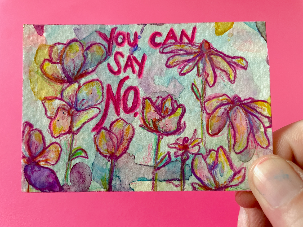 You Can Say No Original Painting