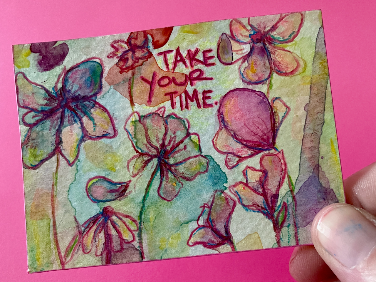 Take Your Time Original Painting, v.2