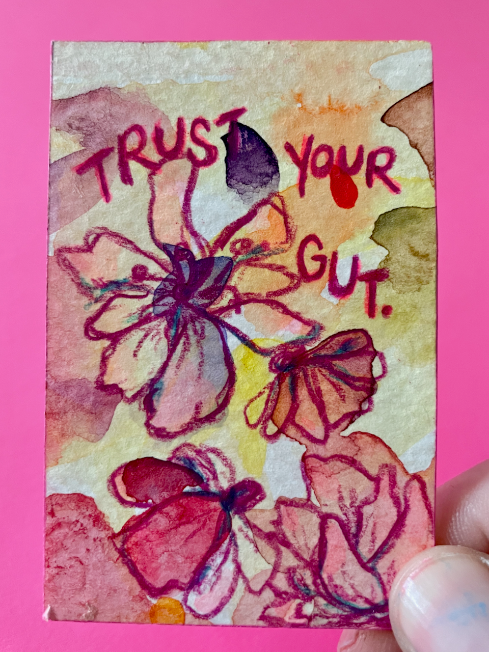 Trust Your Gut Original Painting