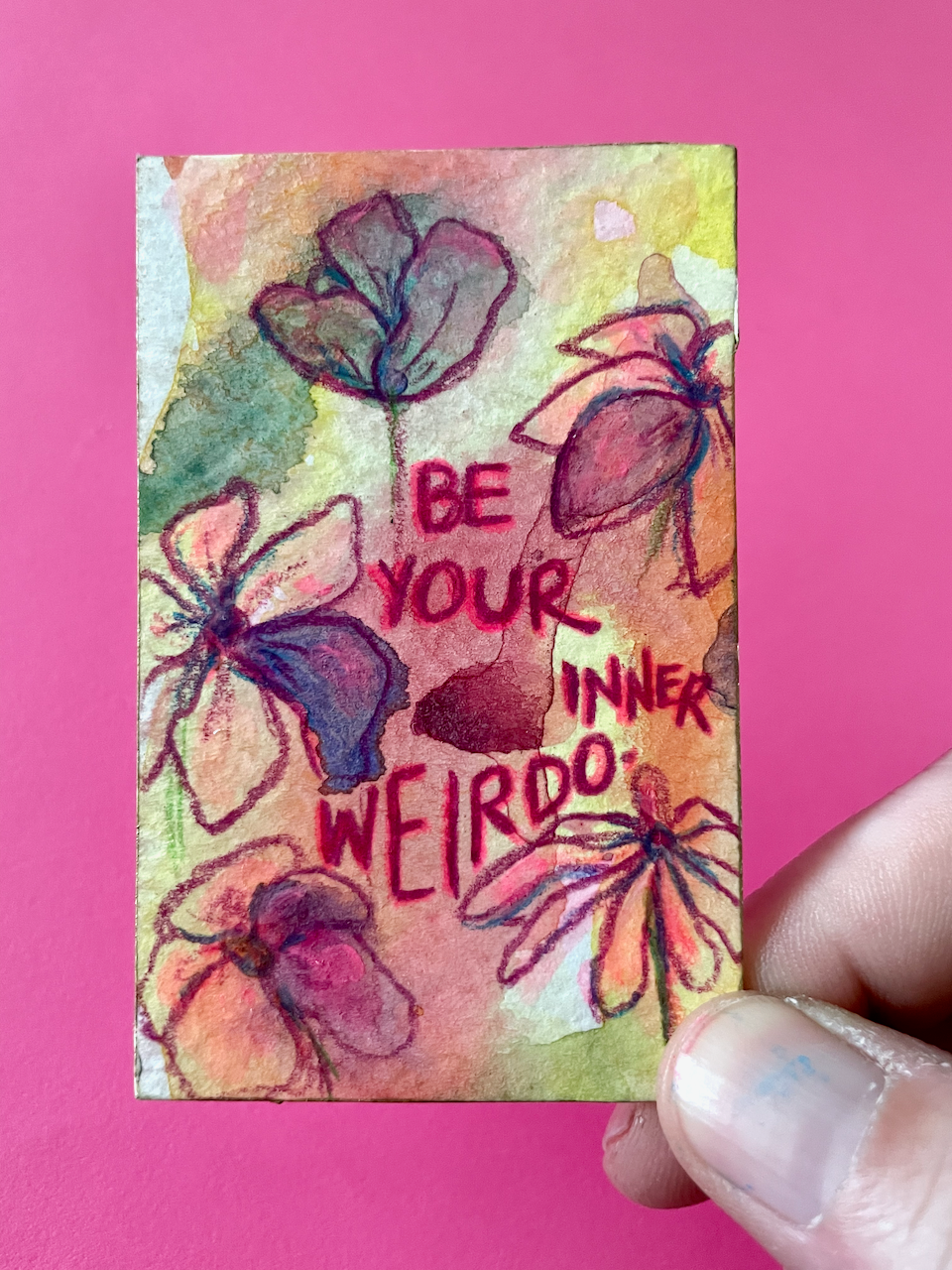Be Your Inner Weirdo Original Painting